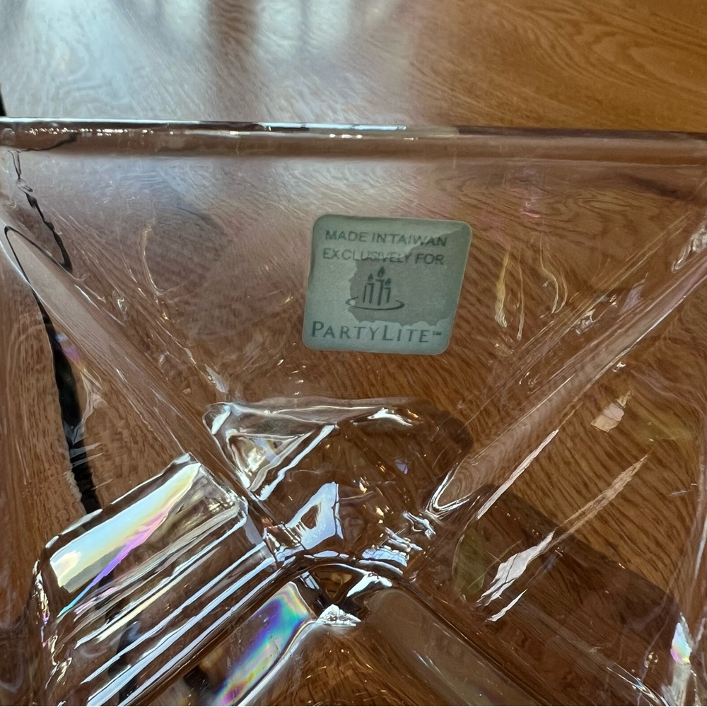 Partylite Retired Reversible Crystal Candle Holder - Picture 5 of 13